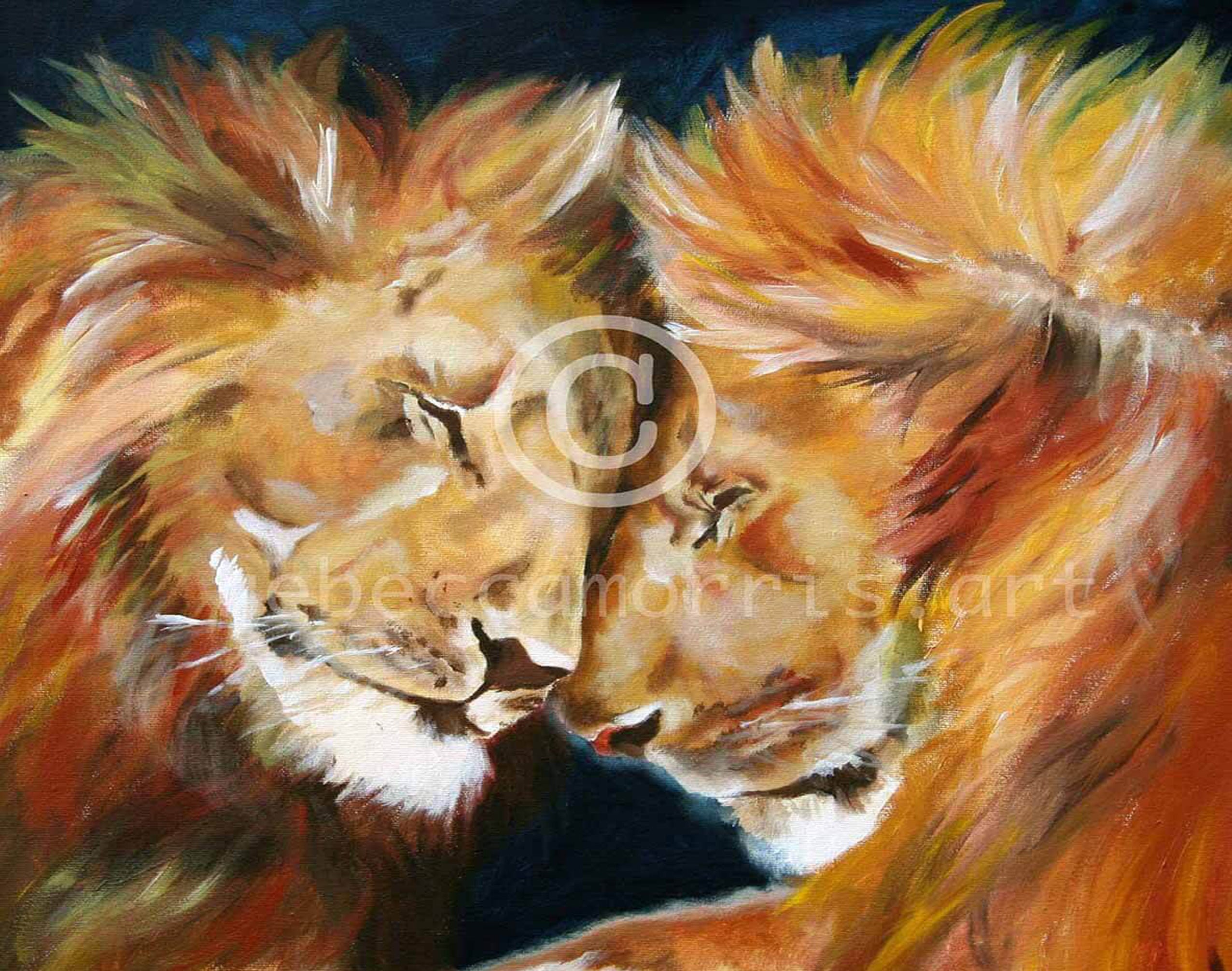 Rebeccamorris Art - 2 Lions