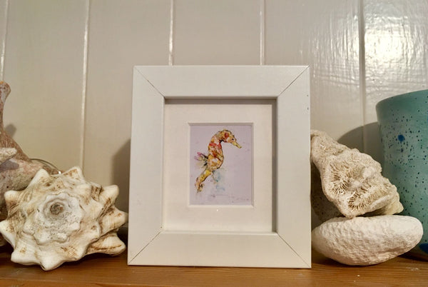 Rebecca Morris Art - Seahorse Micro Frame