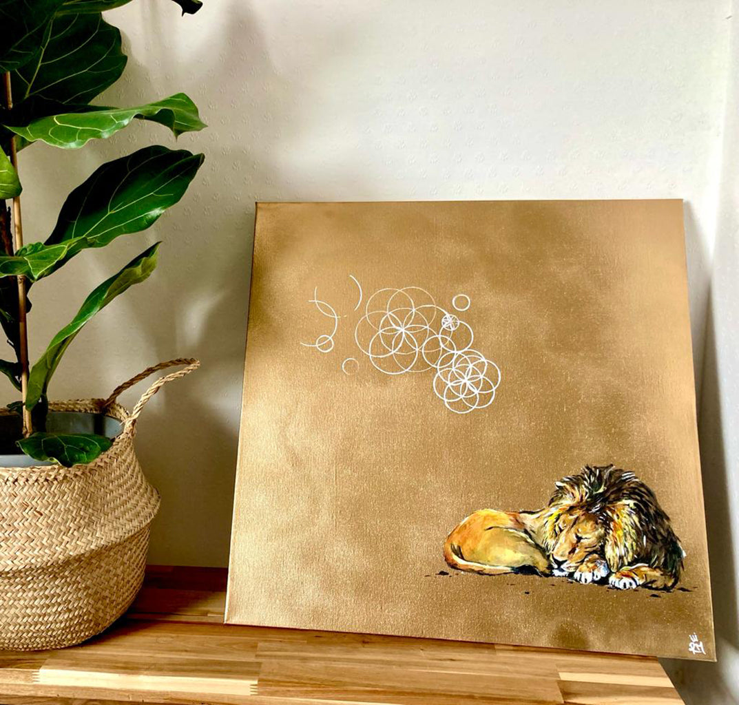 Sacred dreams of the sleeping lion