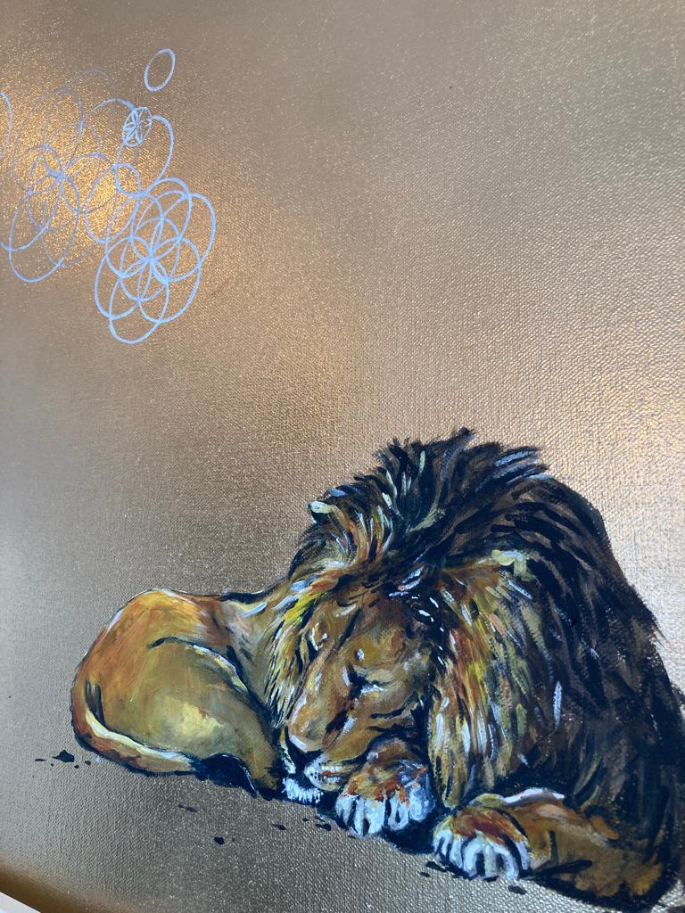 Sacred dreams of the sleeping lion