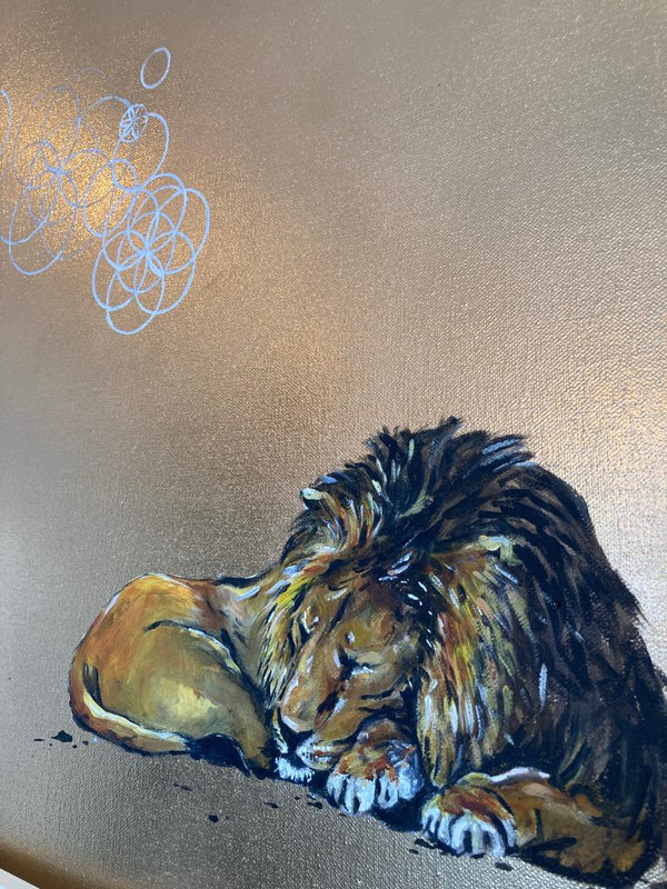 Sacred dreams of the sleeping lion