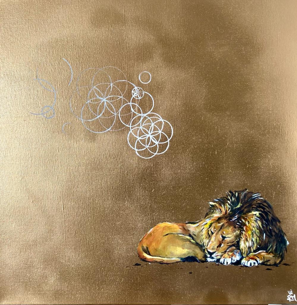 Sacred dreams of the sleeping lion