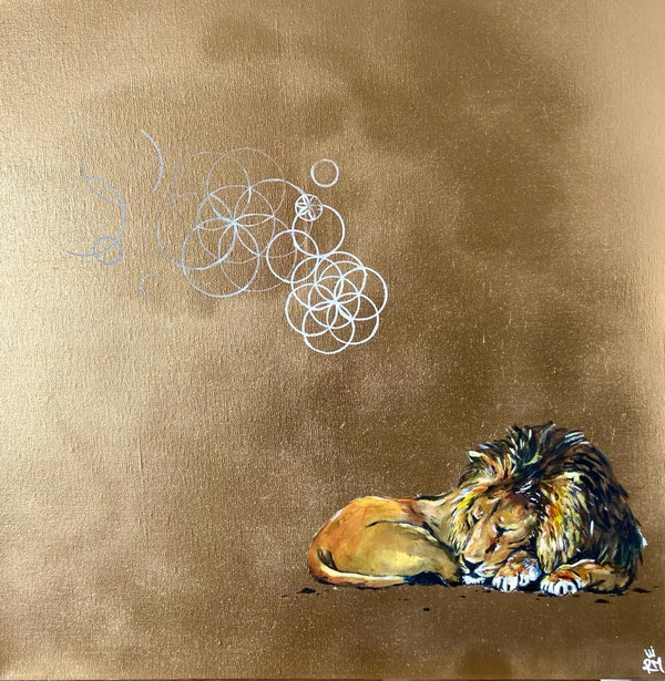 Sacred dreams of the sleeping lion