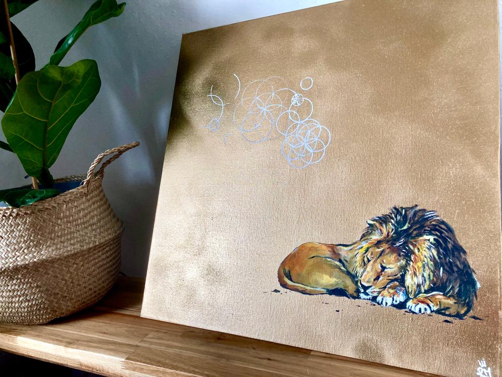 Sacred dreams of the sleeping lion