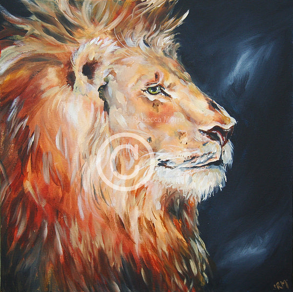 Rebecca Morris Art - Lion Face
