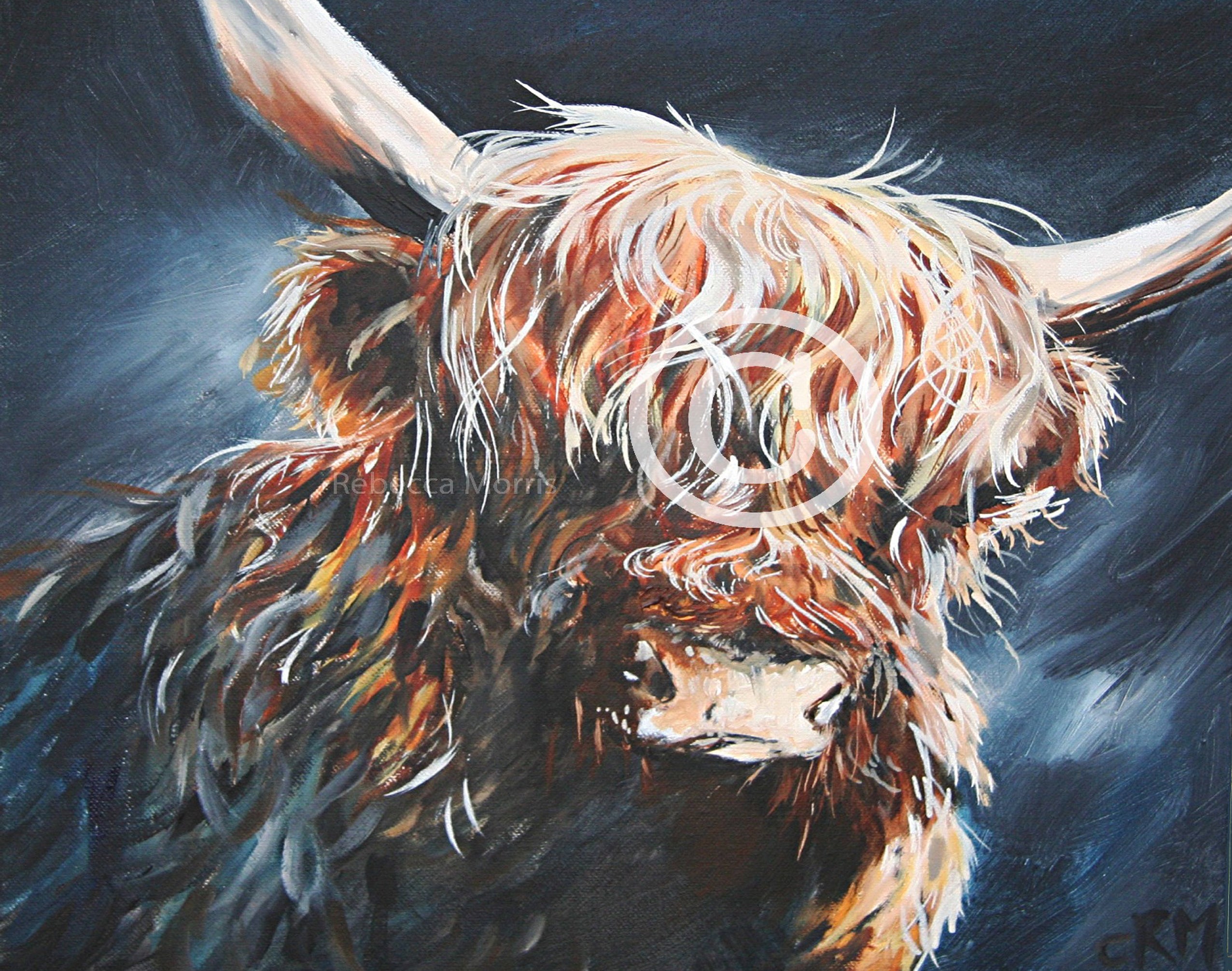 Rebecca Morris Art - Ox Face