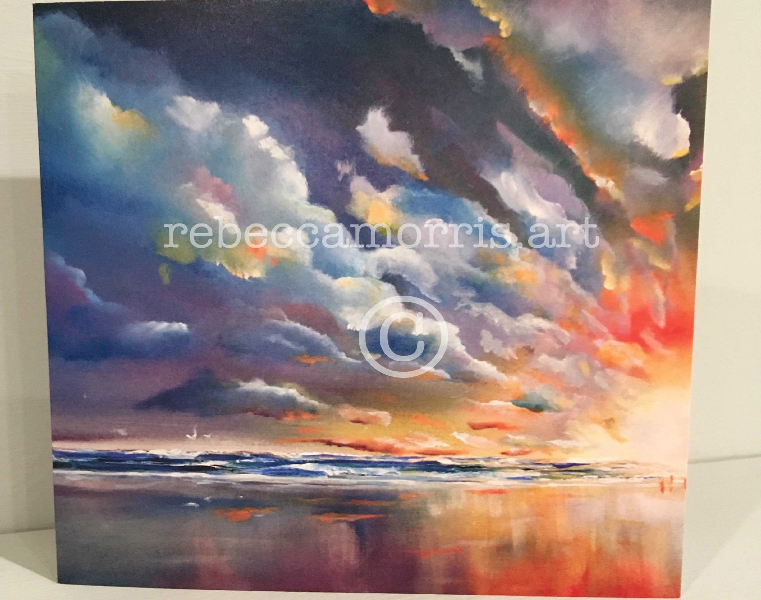 RebeccaMorris Art - Fire Trinity Sunset
