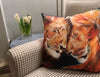 Rebecca Morris Art - Lions Cushion