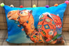 Rebecca Morris Art - Limited Edition Hand Embroidered Multicolour Pompom Camel Cushion