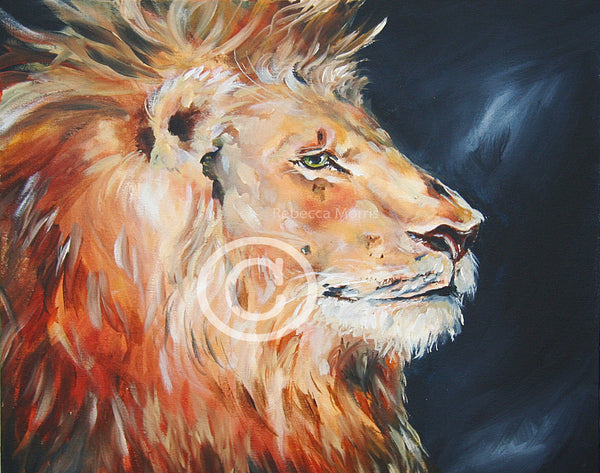 Rebecca Morris Art - Lion Face