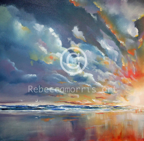 Rebecca Morris Art - Sunset Trinity Fire
